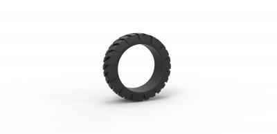diecast estrada pneu escala 1 25 brinquedos jogos passatempo roda brinquedo impressão imprimível terreno 3d print model - Mito3D