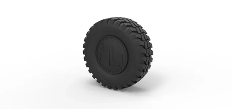 diecast offroad wheel 30 3d printing model - threeding vehicle toy car truck tire 3d print model - Mito3D