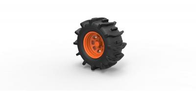 diecast offroad wheel 34 toys games & hobby 3D printing model, file, printable design, 3d print, diecast, wheel, tire, part, vehicle, printable, toy, scaled, offroad, 3d print model - Mito3D