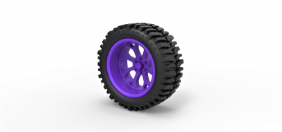diecast offroad wheel lifted trucks toys games & hobby 3D printing model, file, printable design, 3d print, wheel, tire, part, car, truck, offroad, allterrain, lifted, mud, printable, toy, diecast, scaled, 3D print model - Mito3D