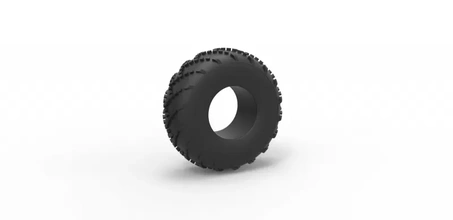 diecast pressure tire scale 1 25 3d printing model - threeding 3d print model - Mito3D