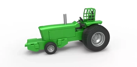 fundido presión tracción tractor Juan deere 6030 Pro valores 1 25 3d impresión modelo trío 3d print model - Mito3D