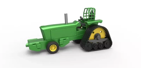 fundido presión tracción tractor Juan deere 6030t Pro valores escala 1 25 3d impresión modelo trío 3d print model - Mito3D