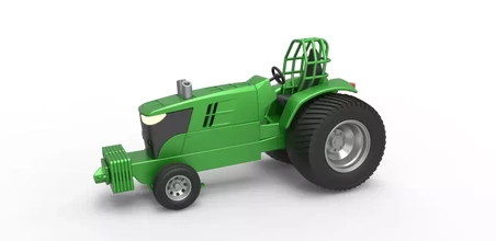 diecast pulling tractor john deere 7310r pro stock scale 1 25 3d printing model - threeding 7310r