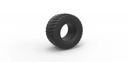 diecast pulling truck tire scale 1 10 3d printing model - threeding 3d print model - Mito3D