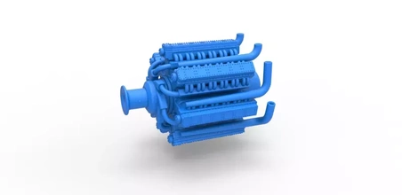 diecast radial engine 42 cylinder pulling tractor 1 25 3d printing model - threeding radialengine