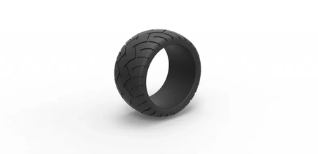 moulé pression arrière hachoir pneu échelle 1 10 3d impression modèle trio 3d print model - Mito3D