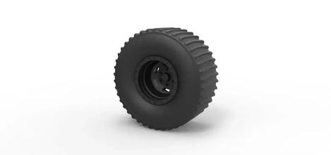 diecast rear wheel dirt dragster 3d printing model - threeding vehicle toy car truck tire 3d print model - Mito3D