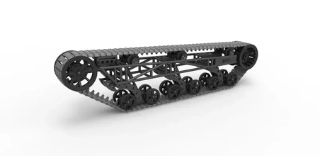 diecast ripsaw track chassis scale 1 25 3d printing model - threeding extreme 3d print model - Mito3D