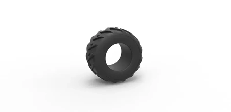 diecast escola puxar caminhão pneu escala 1 25 3d impressão modelo trio 3d print model - Mito3D