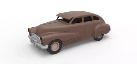 Druckguss Schale Räder buick Besondere Limousine 1947 Rahmen 1 24 3d Drucken Modell dreiding Fahrzeug Körper Spielzeug Wagen 3d print model - Mito3D