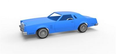 diecast shell wheels ford thunderbird heritage edition 1979 scale 1 25 toys games & hobby 3D printing model, file, printable design, 3d print, Diecast, shell, Ford, Thunderbird, Heritage, car, vehicle, oldschool, classic, classiccar, part, scaled, toy, printable, 3D print model - Mito3D