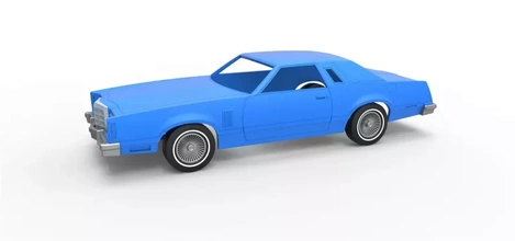 diecast shell wheels ford thunderbird heritage edition 1979 scale 1 25 3d printing model - threeding vehicle toy printable car classic print oldschool scaled classiccar 3d print model - Mito3D