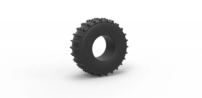 diecast sherp tire 2 scale 1 25 3d printing model - threeding 3D print model - Mito3D