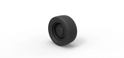 diecast sport wheel 5 3d printing model - threeding vehicle toy car truck wheel tire diecast 3d print model - Mito3D