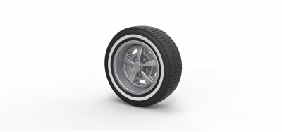 diecast sport wheel 9 toys games & hobby 3D printing model, file, printable design, 3d print, wheel, tire, car, part, diecast, scale, printable, wire, wirewheel, oldschool, oldshoolwheel, 3D print model - Mito3D