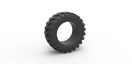 diecast super swamper cobalt mt tire scale 1 25 3d printing model - threeding superswamper 3d print model - Mito3D