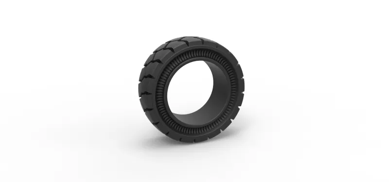 diecast tractor cup tire version 4 scale 1 25 3d printing model toy printable print wheel tyre scaled offroad allterrain cuptire 3D print model - Mito3D