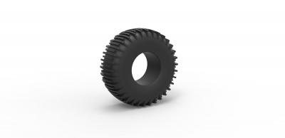 diecast trom pneu 2 escala 1 25 brinquedos jogos passatempo roda brinquedo impressão imprimível estrada terreno 3d print model - Mito3D