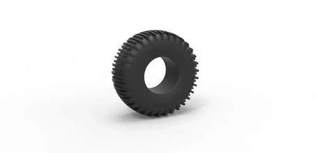 diecast trom tire 3 scale 1 25 3d printing model - threeding 3d print model - Mito3D