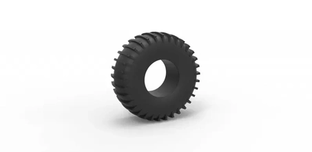 diecast trom tire scale 1 25 3d printing model - threeding 3d print model - Mito3D