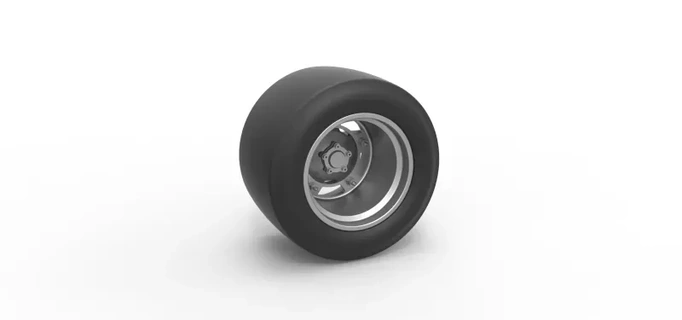 diecast roda asfalto modificado estoque carro escala 1 25 3d impressão modelo brinquedo imprimível pneu corrida 3d print model - Mito3D