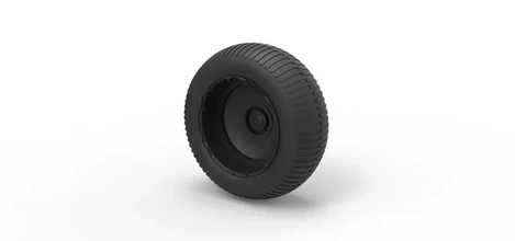 diecast roda pé 5 3d impressão modelo trio veículo brinquedo carro caminhão pneu 3d print model - Mito3D