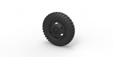 diecast wheel old truck motors & transport 3D printing model, file, printable design, 3d print, wheel, tire, car, truck, vehicle, part, diecast, toy 3d print model - Mito3D