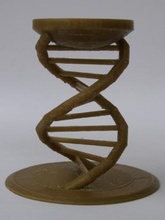 ADN double hélix bougeoir Bureau jardin 3D impression modèle fichier imprimable conception 3d GOUTTE bougie 3d print model - Mito3D