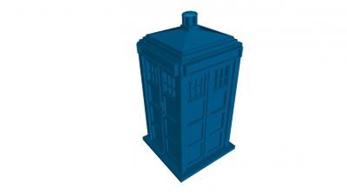doctor police box toys games & hobby 3D printing model, file, printable design, 3d print, doctor, who, police, box, english, tv, show 3d print model - Mito3D
