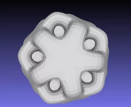 yüzlü nesne 3d baskı model üçleme kolye tasarım Bilim dodecahedron geometri matematik geometrik Öz 3d print model - Mito3D