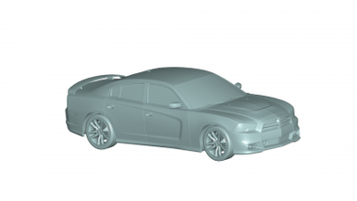 dodge charger 2012 - 3d model motors & transport 3D printing model, file, printable design, print, Charger 3d print model - Mito3D