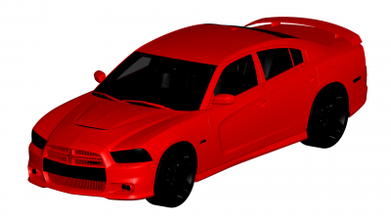dodge charger srt8 2012 motors & transport 3D printing model, file, printable design, 3d print, Dodge Charger 3d print model - Mito3D