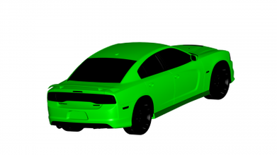 dodge charger srt8 motors & transport 3D printing model, file, printable design, 3d print, Dodge Charger 3d print model - Mito3D