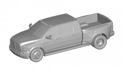 dodge ram motors & transport 3D printing model, file, printable design, 3d print, Dodge Ram 3d print model - Mito3D