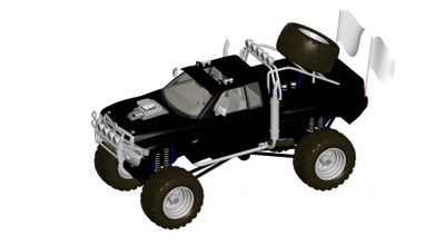 dodge ram bigfoot motors & transport 3D printing model, file, printable design, 3d print, Dodge RAM Bigfoot 3d print model - Mito3D