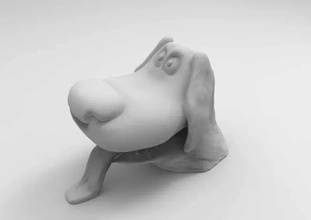 cane 3d stampa modello treding animale carattere printing 3d print model - Mito3D