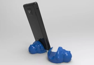 cane smartphone In piedi 3d stampa modello treding supporto 3d print model - Mito3D