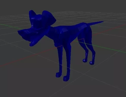 perro versión 2 3d impresión modelo animal perro animal Arte animal decoración 3d print model - Mito3D