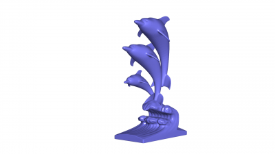 dolphin-3d-model nature 3D printing model, file, printable design, 3d print, dolphin-3D-Model 3D print model - Mito3D