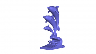 dolphin-3d-model nature 3D printing model, file, printable design, 3d print, dolphin-3D-Model 3d print model - Mito3D