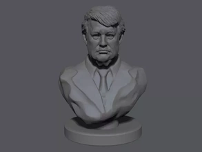 Donald koz 3d baskı model üçleme heykel büst Amerika Birleşik Devletleri Devlet Başkanı 3d print model - Mito3D