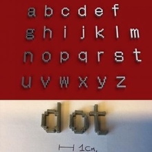 Punkt Kleinbuchstaben 3d Briefe stl Datei 3D Drucken Modell druckbar Design drucken 3d print model - Mito3D