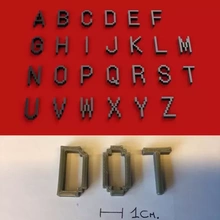 dot uppercase 3d letters stl file printing model - threeding hobby sign alphabet 3dmodel 3dprint gadget decorations text font language 3dletters type fonts lettering 3dlettering write fusion360 homemade 3d print model - Mito3D
