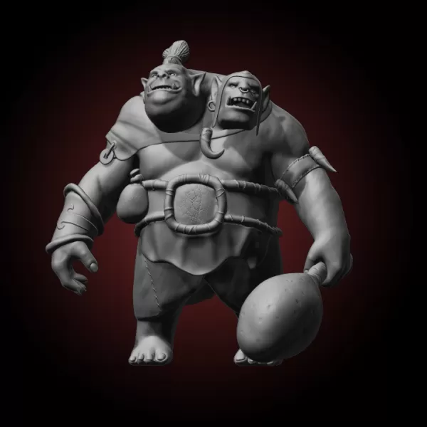 dota 2 fan art orco magi 3d stampa modello treding 3D print model - Mito3D