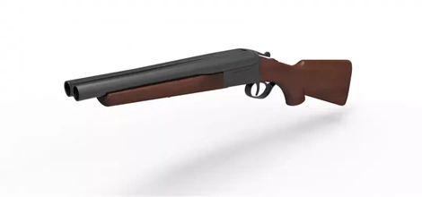 doble barril escopeta boomstick mal muerto 3d impresión modelo trío arma imprimible pistola cosplay ceniza apuntalar réplica remington cañón cenicero 12gauge 3d print model - Mito3D