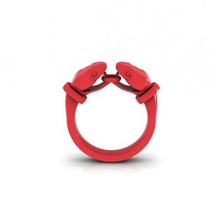 doble serpiente cabeza de anillo la moda 3D modelo impresión, impresión en archivo, imprimibles 3D, diseño 3d, animales, serpientes, joyería, anillos, bandas 3d print model - Mito3D