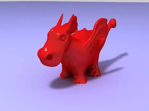 dragon toon 3d impression modèle trio 3d print model - Mito3D
