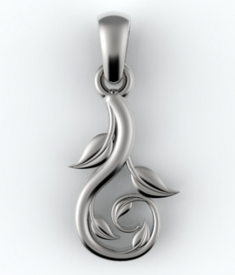 drop vine pendant fashion 3D printing model, file, printable design, 3d print, pendant, pendants, filigree, jewelry, fine,dainty, beautiful, designer, fancy, elegant 3D print model - Mito3D