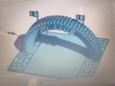 dunlop racing gantry motors & transport 3D printing model, file, printable design, 3d print, RACING,ADVERTISING,MOTOR RACING,VINTAGE ADVERTISING, VINTAGE RACING,DUNLOP 3D print model - Mito3D